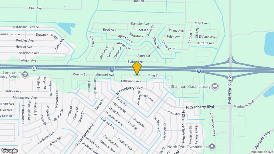 2635 Snug St Map and Location Details