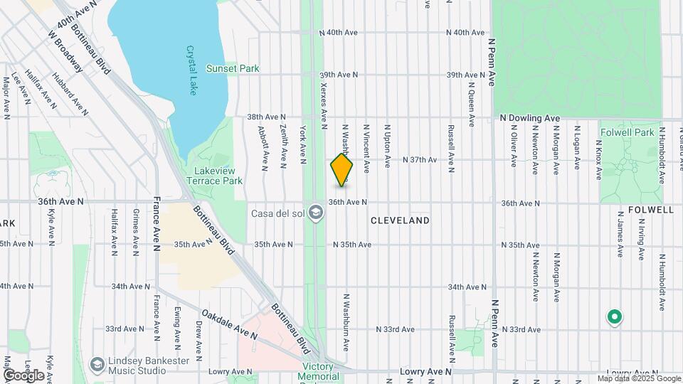 3611 N Washburn Ave Mapa y Detalles de la Ubicación