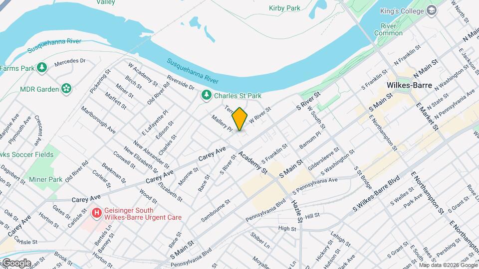 168 W River St Map and Location Details