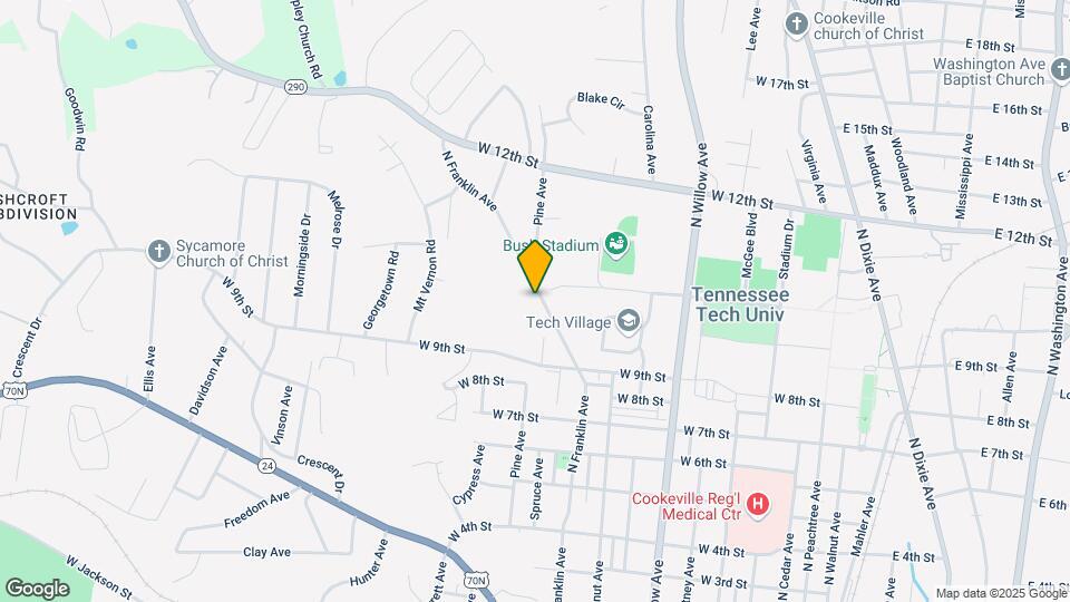 978 N Franklin Ave Map and Location Details