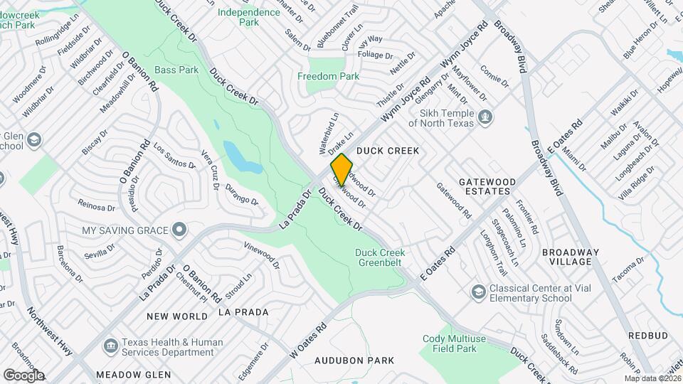 4705 Cliffwood Dr Map and Location Details