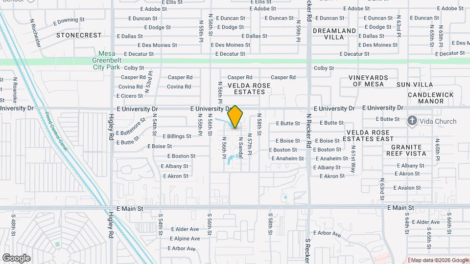 308 N Sandal Map and Location Details