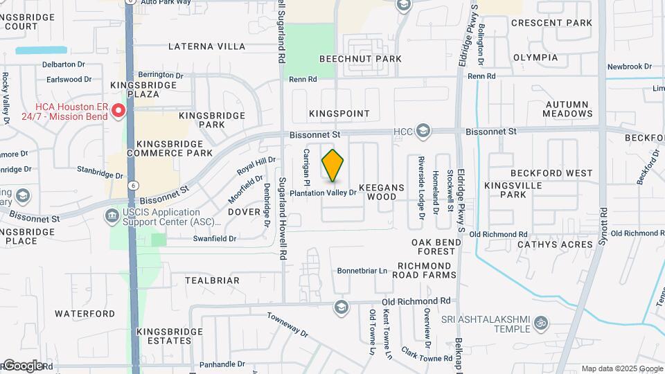 13938 Plantation Valley Dr Map and Location Details