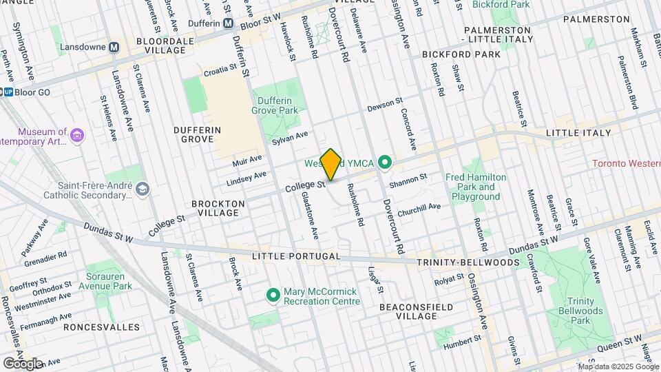 1031 College St Map and Location Details