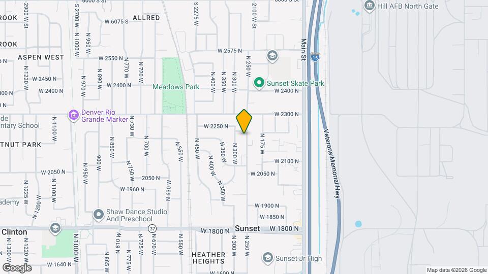 2197 N 250 W Map and Location Details