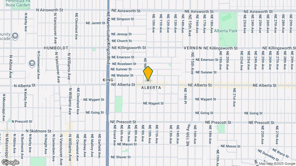 927 NE Alberta St Map and Location Details