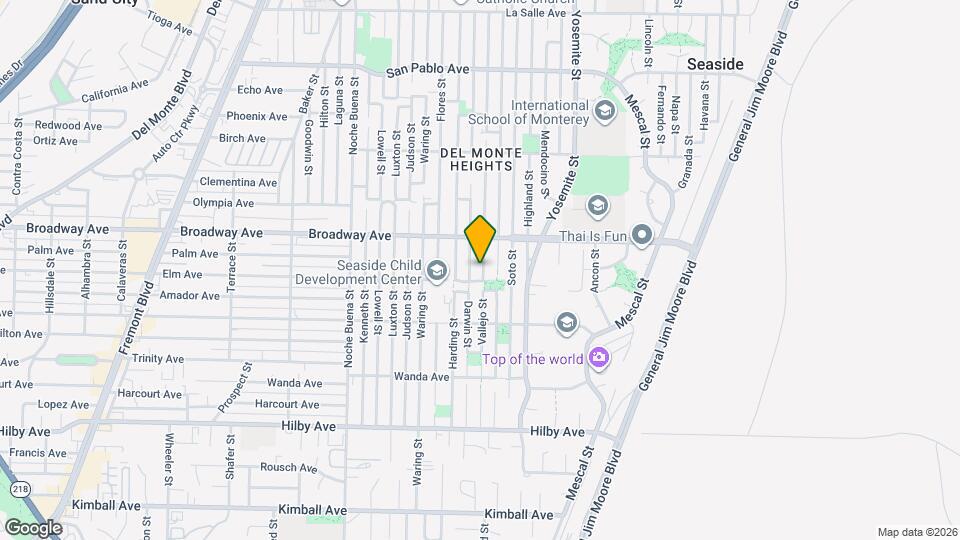 1513 Vallejo St Map and Location Details