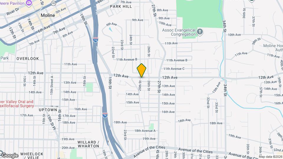 1206 25th St Map and Location Details