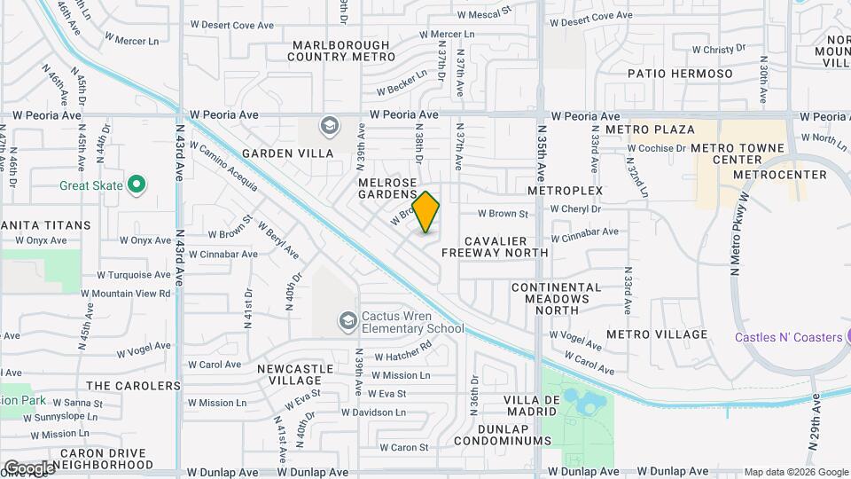 3744 W Kariba Dr, Unit 1 Map and Location Details