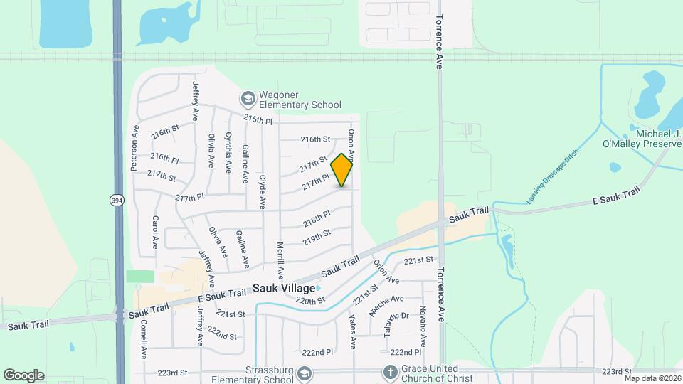 2138 218th St Map and Location Details