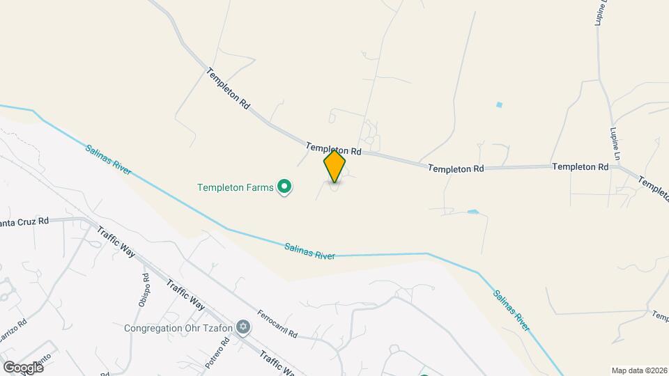 1875 Templeton Rd Map and Location Details