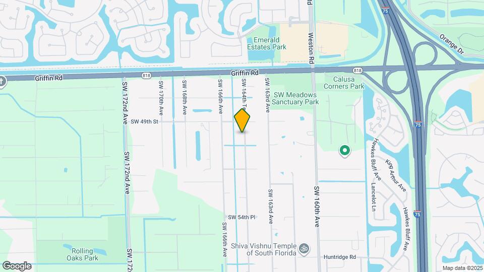 4921 SW 164th Terrace Map and Location Details