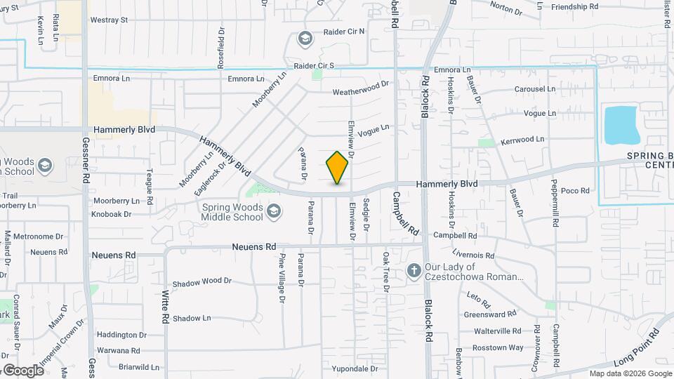 9614 Hammerly Blvd Map and Location Details