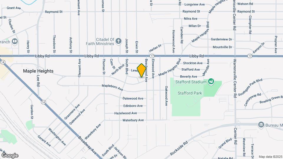 18505 Maple Heights Blvd Map and Location Details