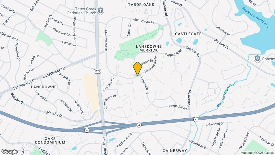 3395 Montavesta Rd Map and Location Details