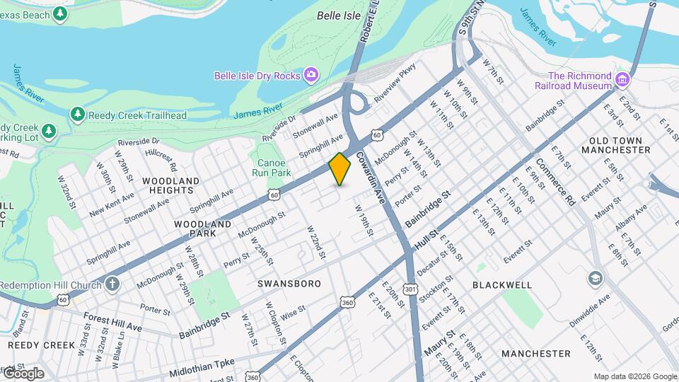 301 W 20th St Map and Location Details