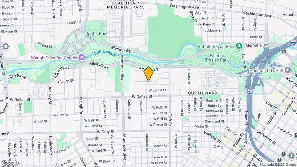 1972 W McKinney St Map and Location Details