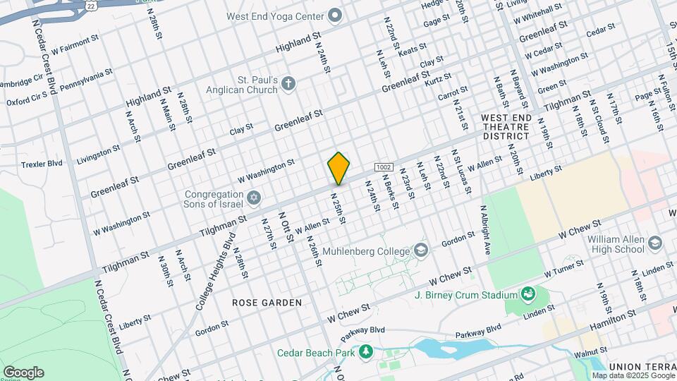 2440 W Tilghman St Mapa y Detalles de la Ubicación