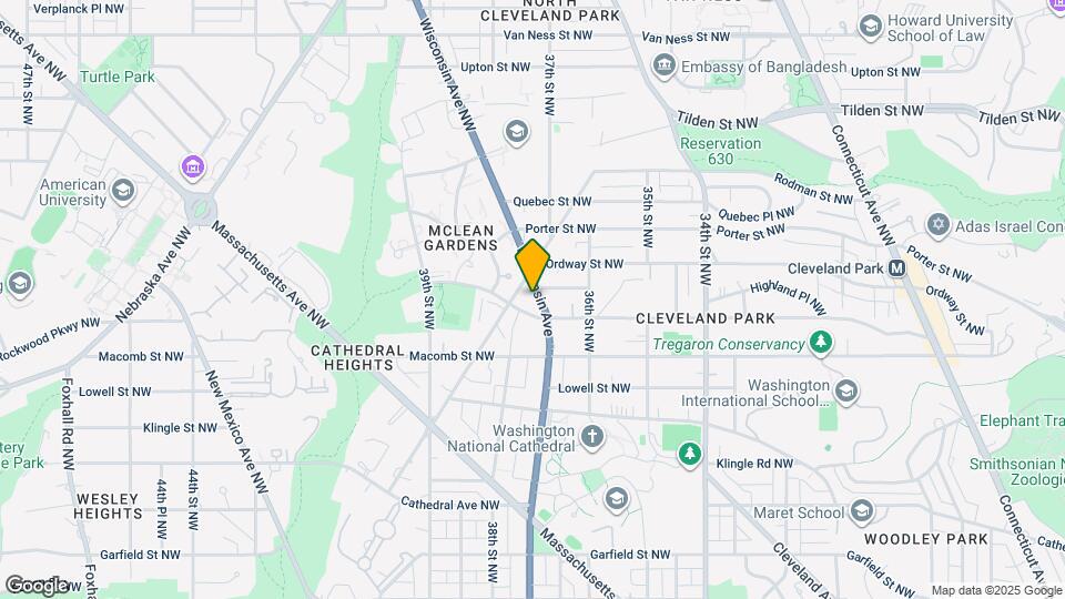 Cathedral Commons Map and Location Details