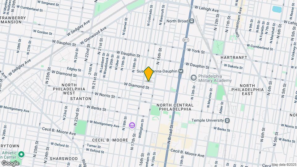 1624 Edgley St Map and Location Details