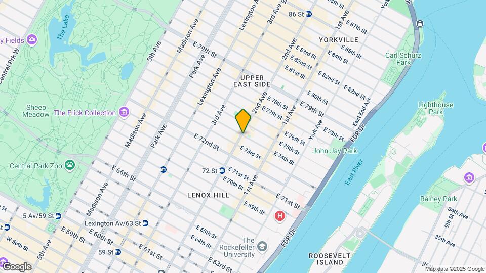 300 E 74th St Map and Location Details