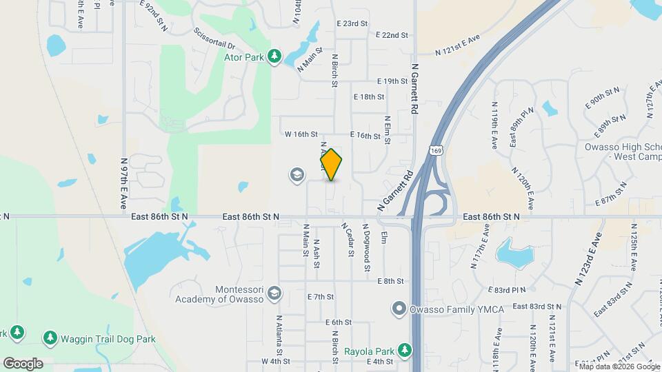 1319 N Ash Pl Map and Location Details