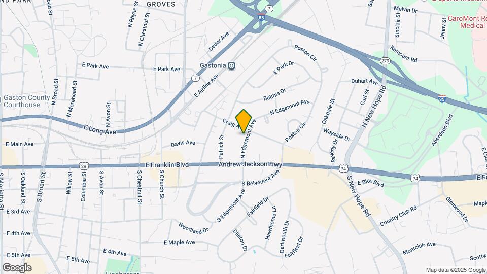 127 N Edgemont Ave Map and Location Details