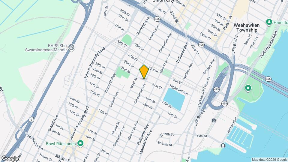 2033 Bergenline Ave Mapa y Detalles de la Ubicación