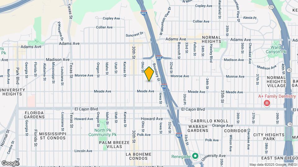 4440 Illinois St Map and Location Details