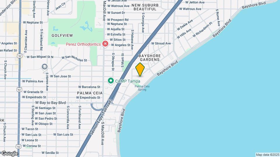 2611 Bayshore Blvd Map and Location Details