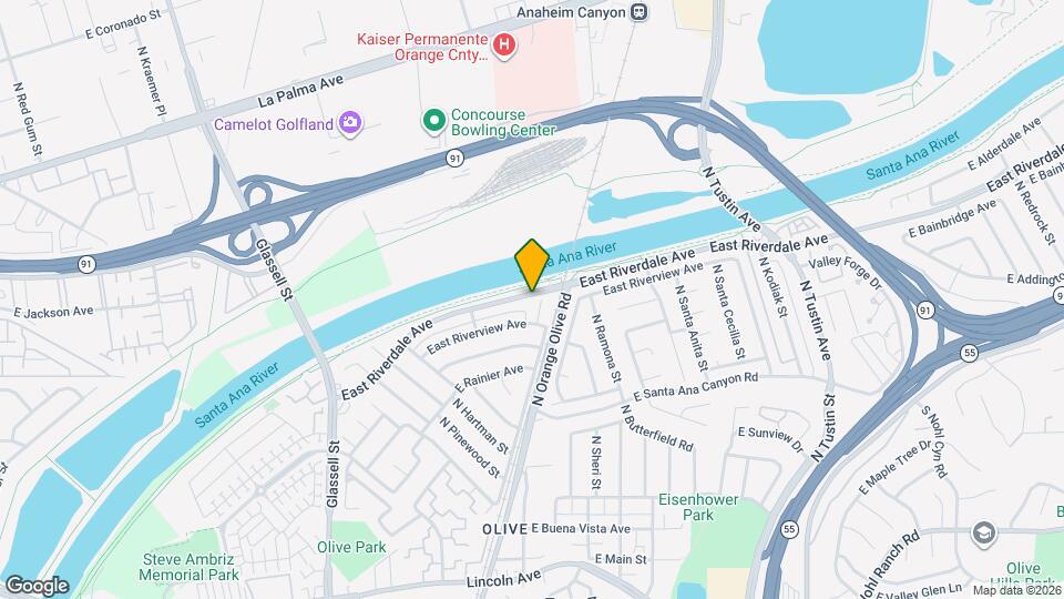 3332 N Cottonwood St Map and Location Details