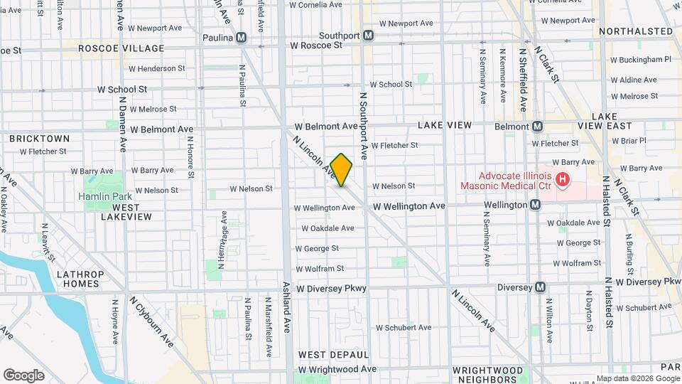 3036 N Lincoln Ave Map and Location Details