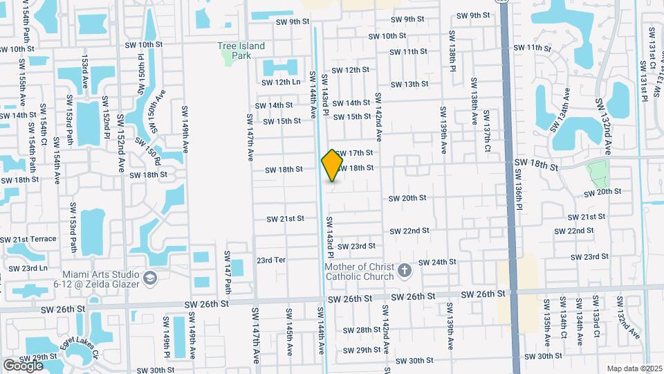14381 SW 19 Terrace Map and Location Details
