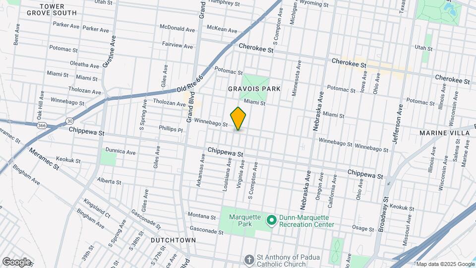 3716 Louisiana Ave Map and Location Details