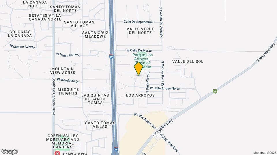 18285 S Avenida Arroyo Seco Mapa y Detalles de la Ubicación