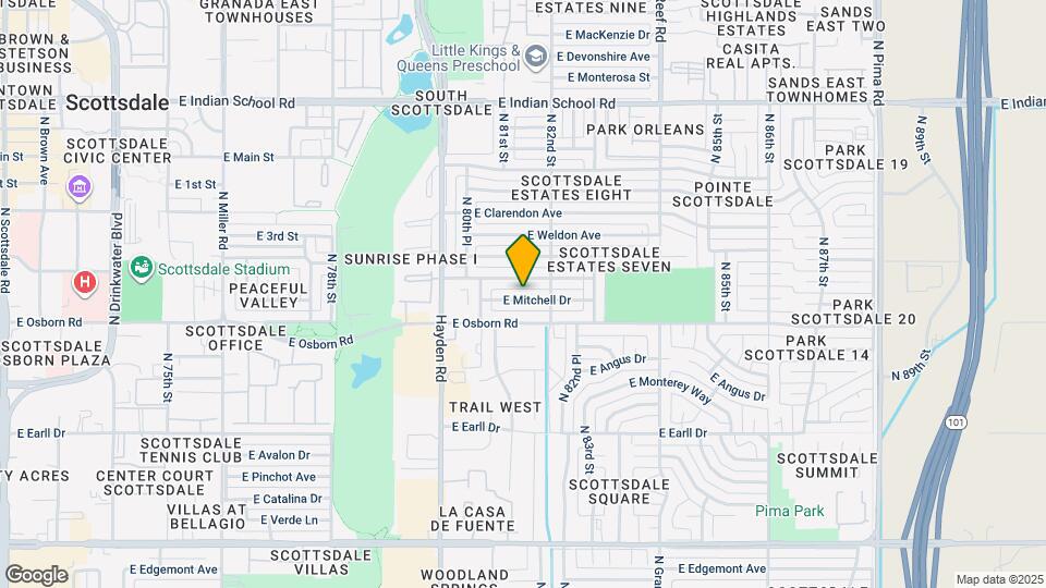 8134 E Mitchell Dr Map and Location Details