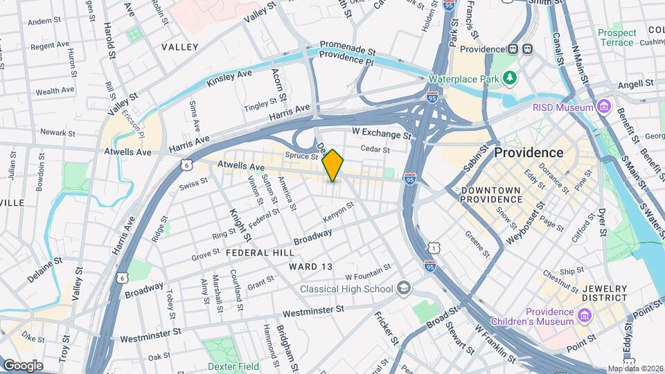 38 Weeden St, Unit 1 Map and Location Details