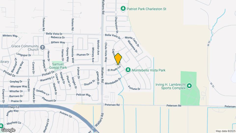 1518 El Prado Ln Map and Location Details