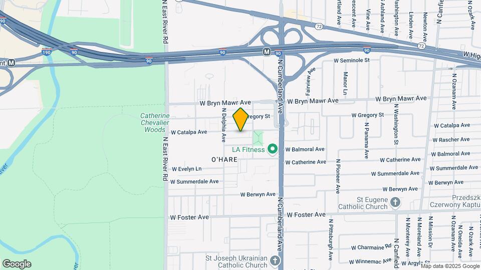 8525 W Catalpa Ave Mapa y Detalles de la Ubicación
