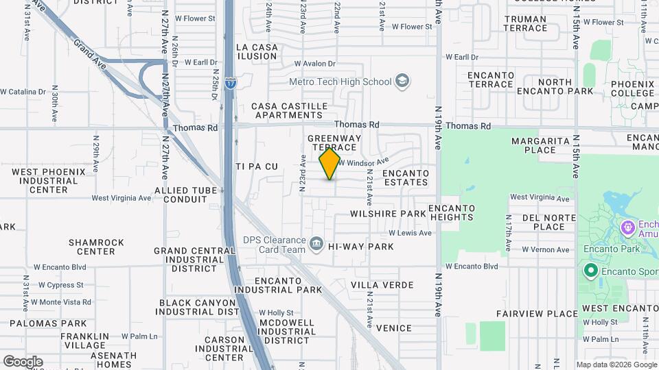 2205 W Cambridge Ave Map and Location Details