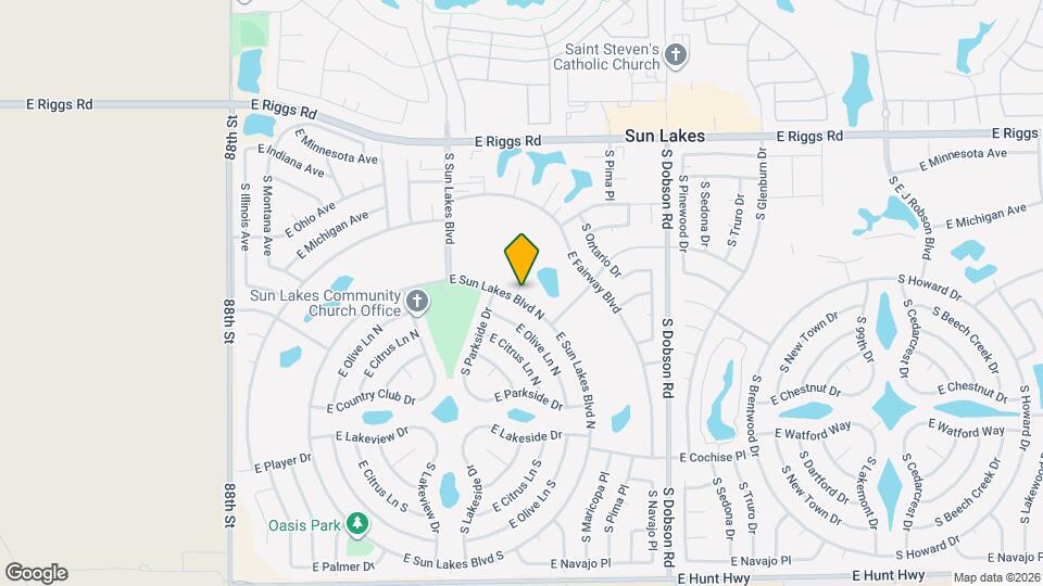 9334 E Sun Lakes Blvd N Map and Location Details