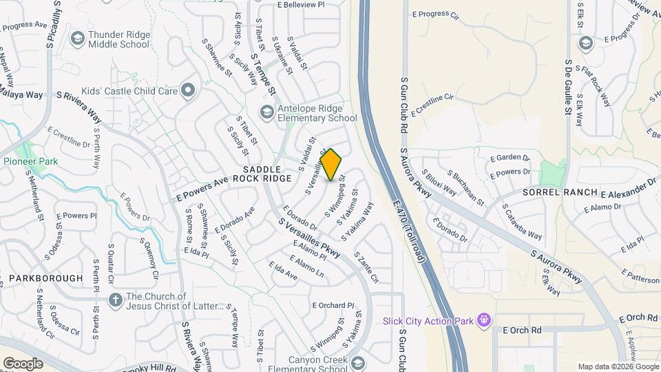 5544 S Wenatchee St Map and Location Details