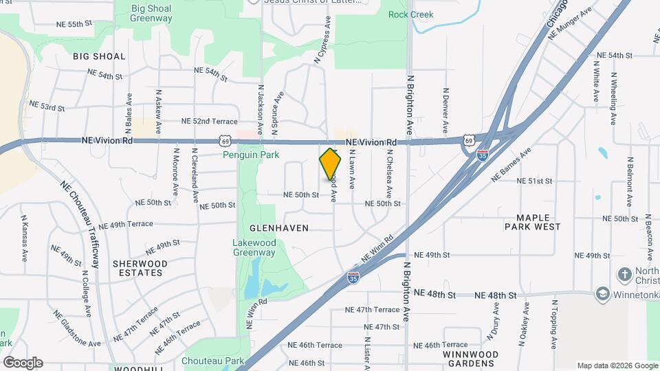 5010 N Elmwood Ave Mapa y Detalles de la Ubicación