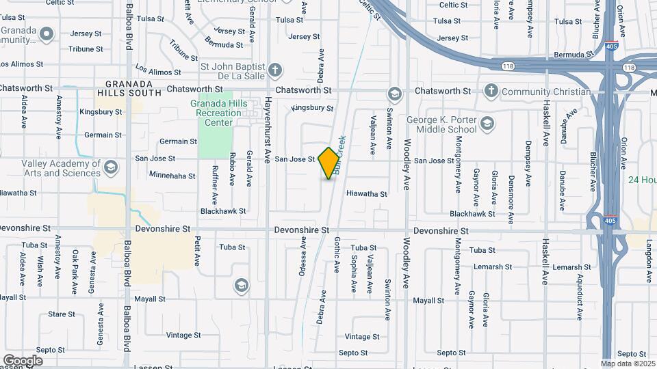 16420 Minnehaha St Map and Location Details