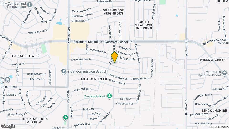 2720 Clovermeadow Dr Map and Location Details