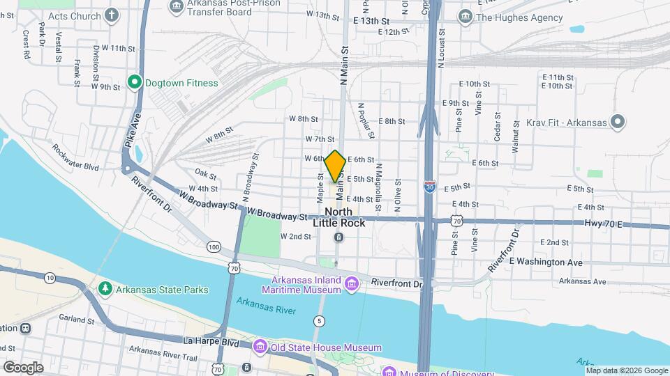 427 N Main St Map and Location Details