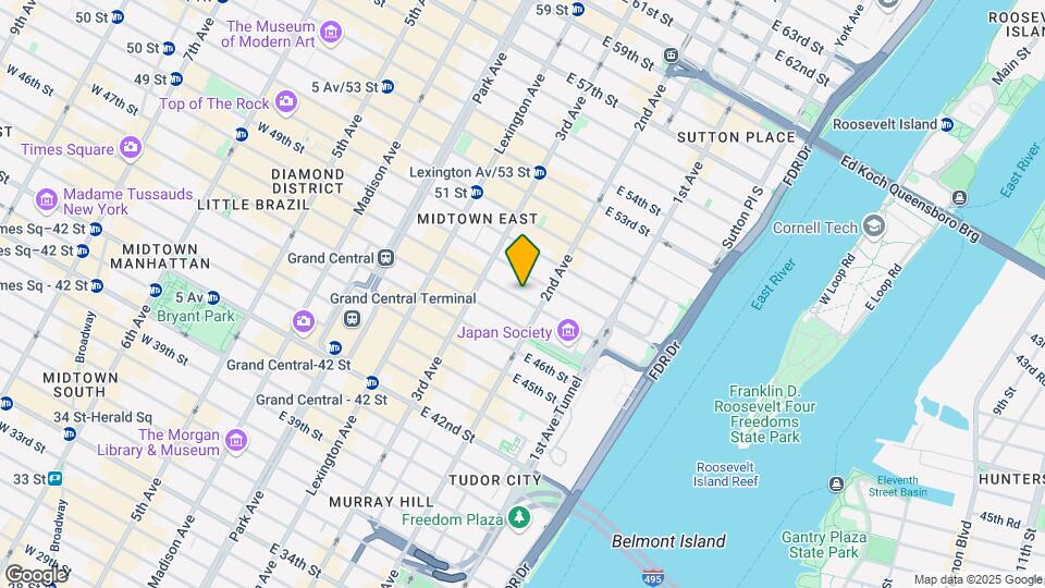 241 E 48th St Map and Location Details