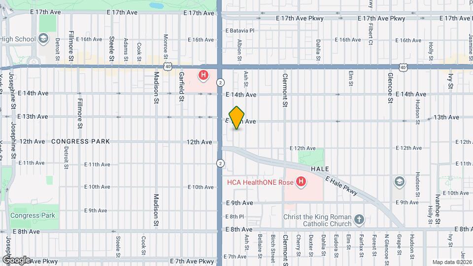 1256 Albion St Map and Location Details