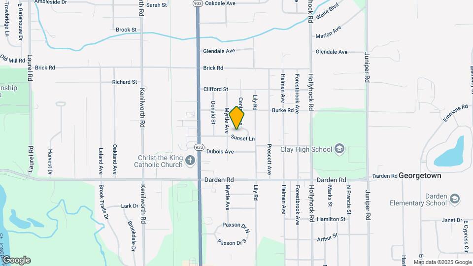 19585 Sunset Ln Map and Location Details
