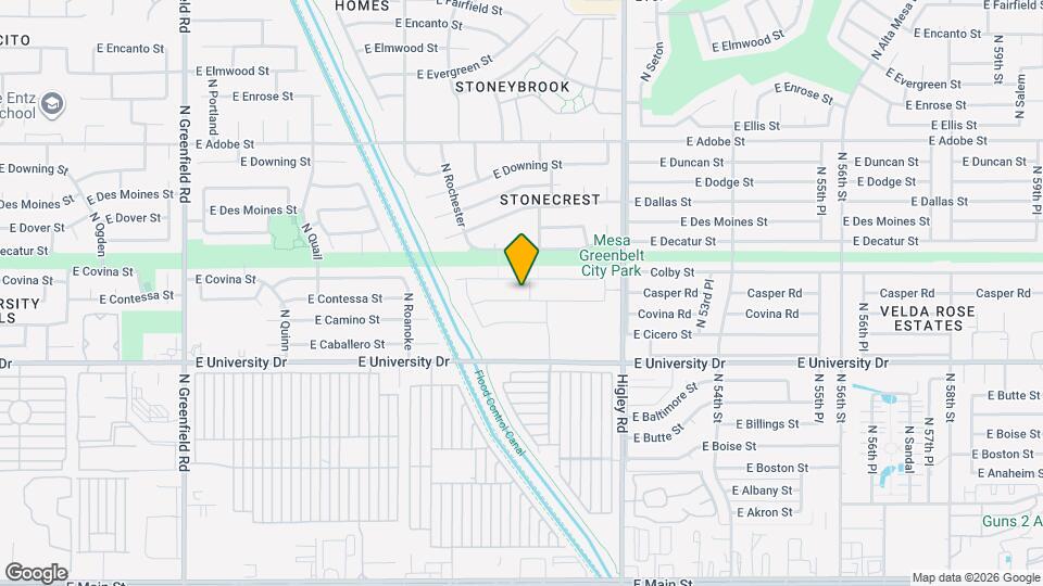 5012 E Casper St Mapa y Detalles de la Ubicación